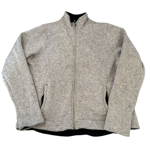 POLAR KING GRAY‎ ZIP UP FLEECE SWEATER WOMANS XL | E2 - Picture 1 of 8